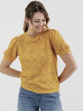 Anthropologie W5 Short-Sleeve Top